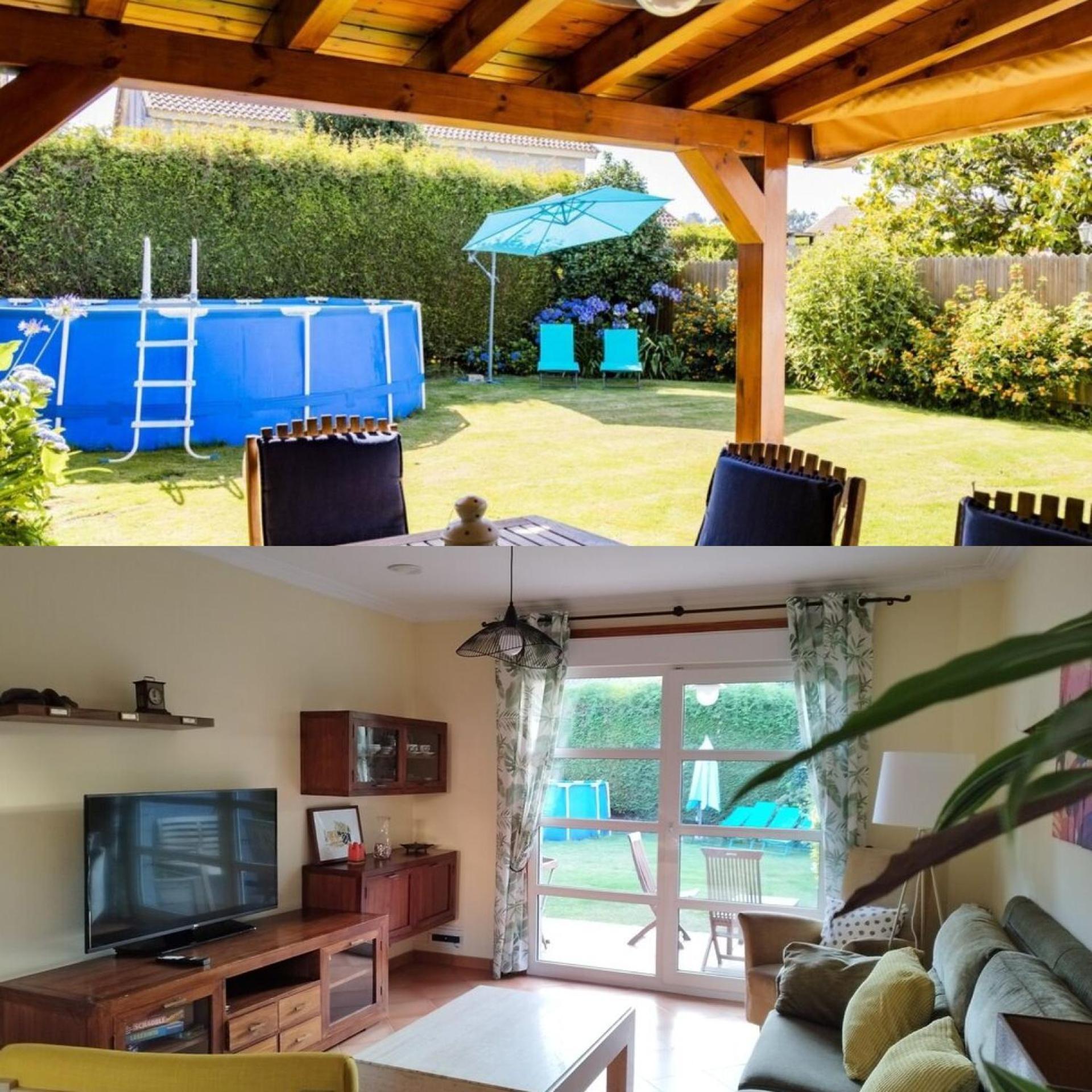 CASA DE LOIS,tranquila, luminosa, con piscina y cerca de Playa América Gondomar Exterior foto